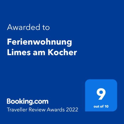 Ferienwohnung Limes Am Kocher Huttlingen 外观 照片